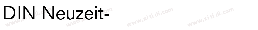 DIN Neuzeit字体转换